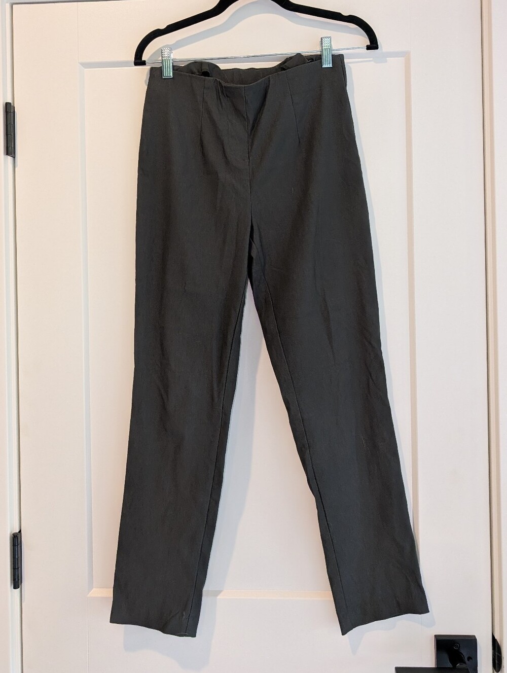 Tribal Olive Green Pull On Ankle Pants